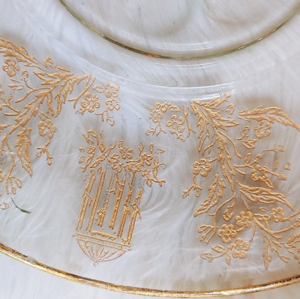 Vintage Serving Plate Swan Handle